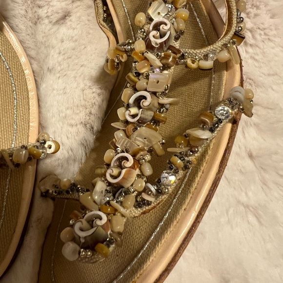 🌸FIRM-🌸 RENE’ CAOVILLA VENEZIA 💜 HIGH HEEL SANDALS🌸ONE OF A KIND - Picture 7 of 10